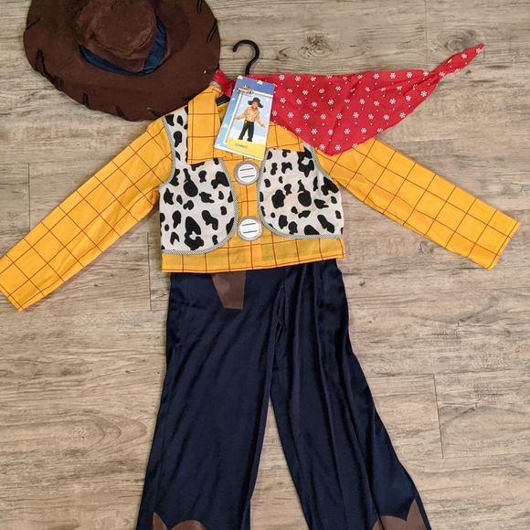 4 Pc Toy Story Sheriff Woody | Cowboy Costume - Picture 2 of 5